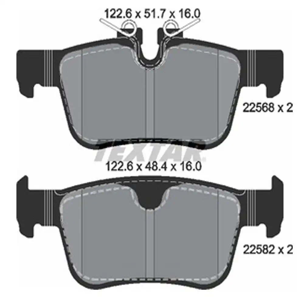 PASTILHA FREIO TRASEIRA VOLVO XC60 2017 ACIMA