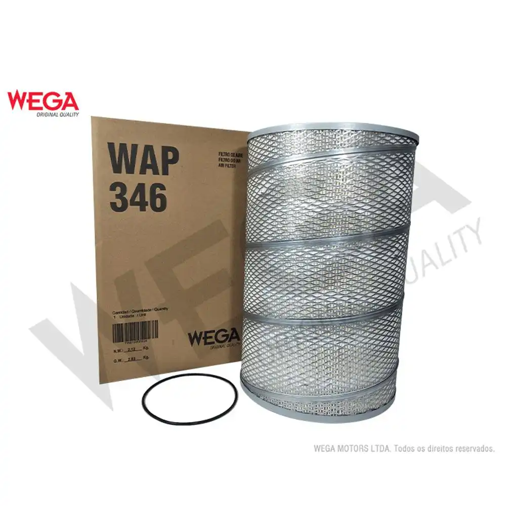 FILTRO AR MOTOR MERCEDES BENZ 1214 OM366 LA 1996 EM DIANTE