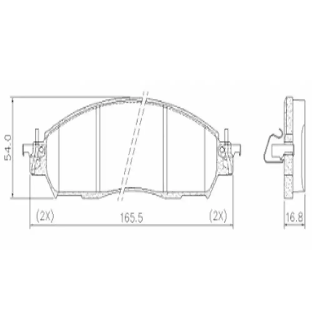 PASTILHA FREIO DIANTEIRA FRONTIER 2.3 16V 2017 A 2025
