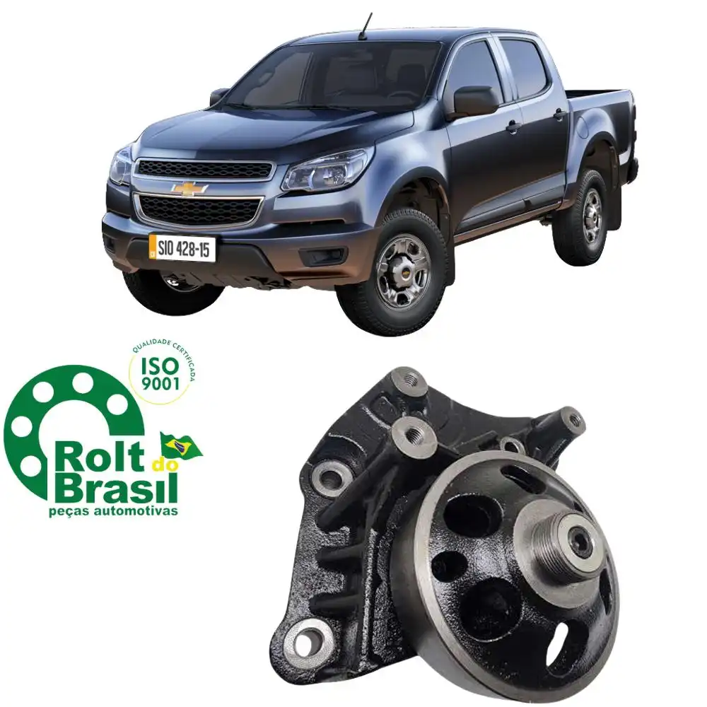 SUPORTE POLIA VISCOSA S-10 2.8 16V 2010 ACIMA COM ROLAMENTO