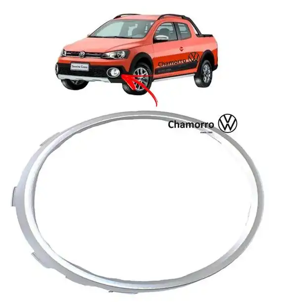 MOLDURA FAROLETE LAT ESQ SAVEIRO CROSS G VI CINZA (ANEL)