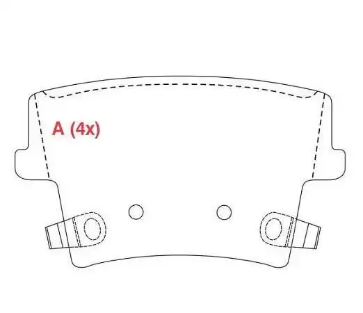 PASTILHA FREIO TRASEIRA CHRYSLER 300C 3.5 V6 2004/