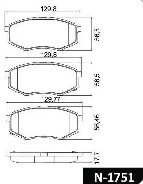 PASTILHA FREIO DIANTEIRA TUCSON 2.0 16V 2010 A 2019
