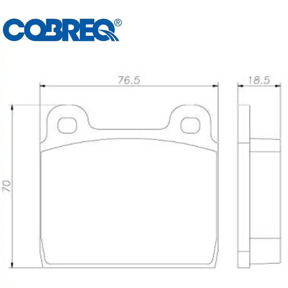 PASTILHA FREIO DIANTEIRA KOMBI 1982/