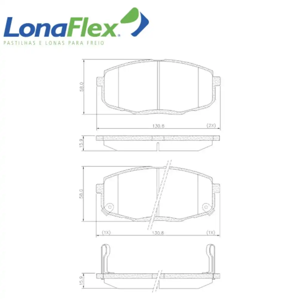PASTILHA FREIO DIANTEIRA HYUNDAI I30 2.0 16V 2009/