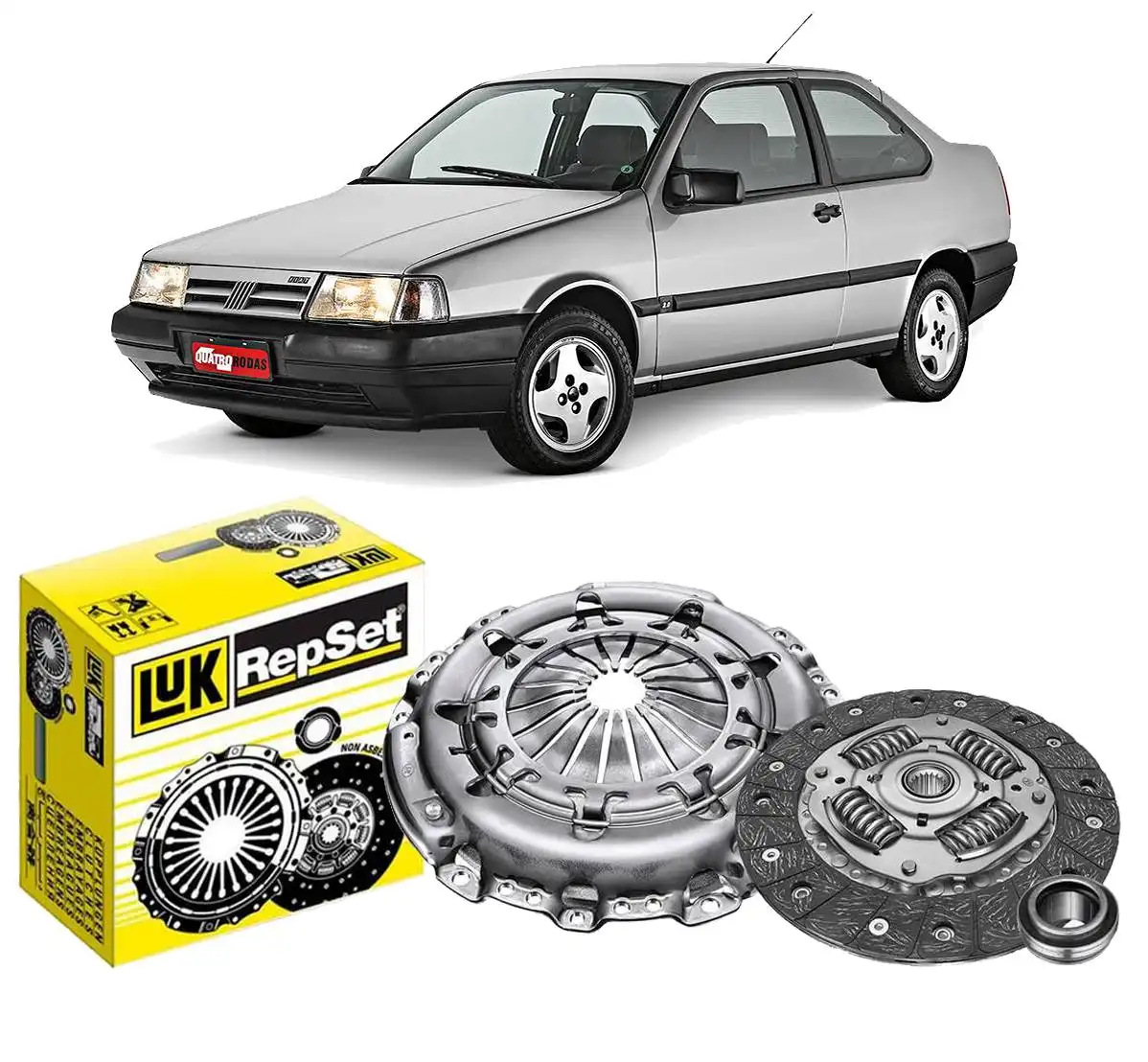KIT EMBREAGEM FIAT TEMPRA 8V 16V 1992 A 1999 COM ROLAMENTO