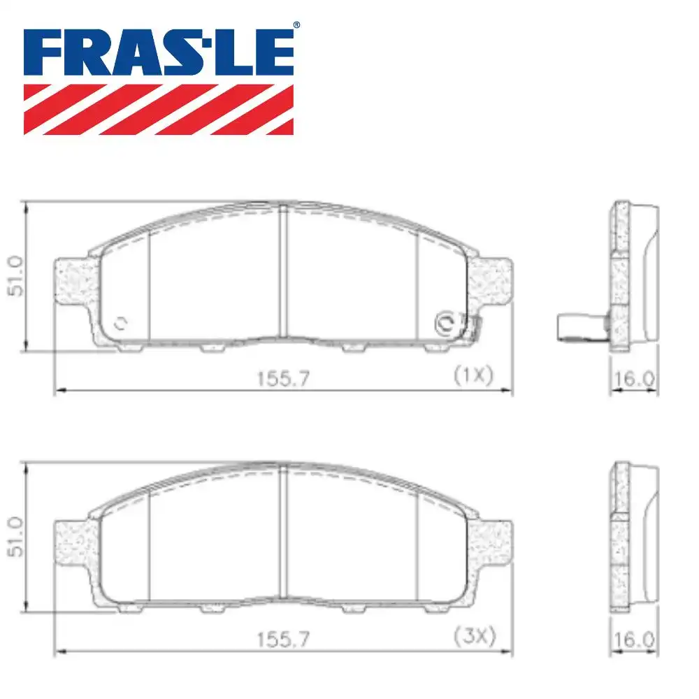 PASTILHA FREIO DIANTEIRA MITSUBISHI L-200 TRITON 2008/