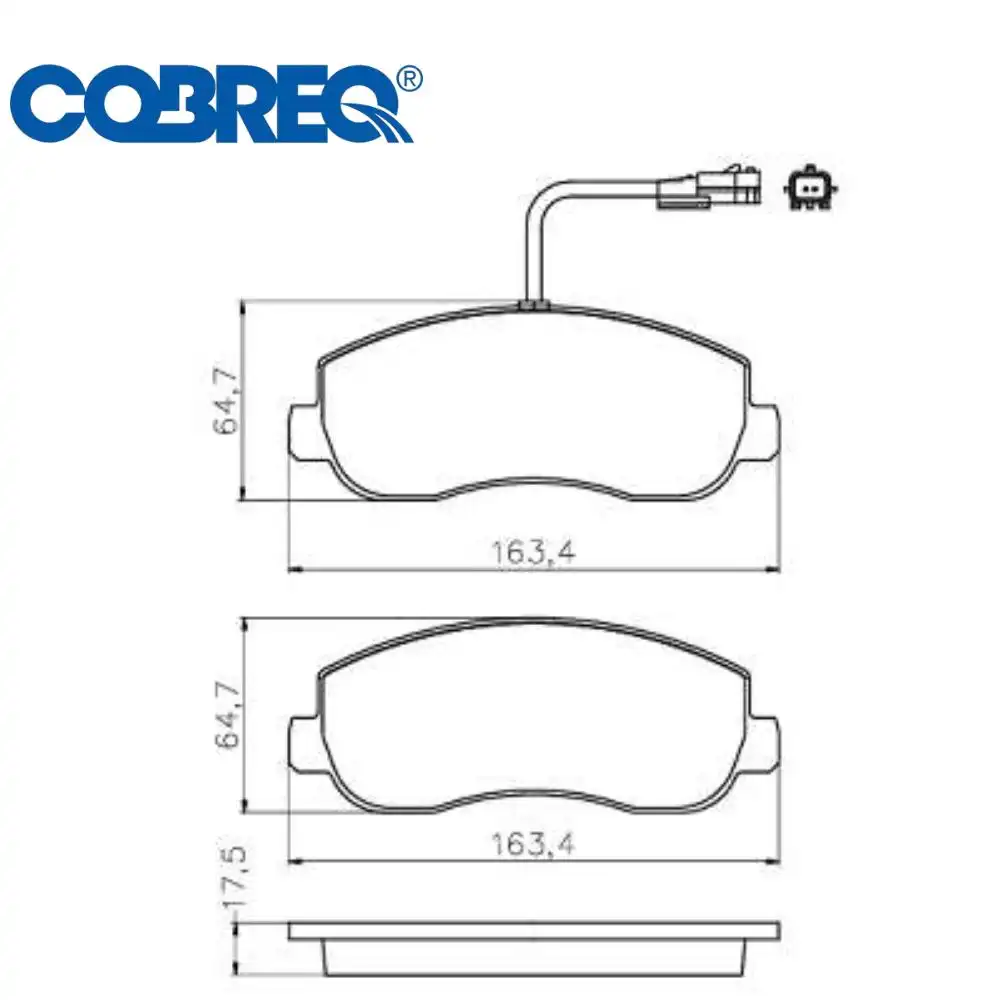 PASTILHA FREIO DIANTEIRA RENAULT MASTER 2.3 2013 A 2026