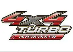 EMBLEMA ADESIVO TOYOTA HILUX 09/12 4X4 TURBO INTERCOOLER (