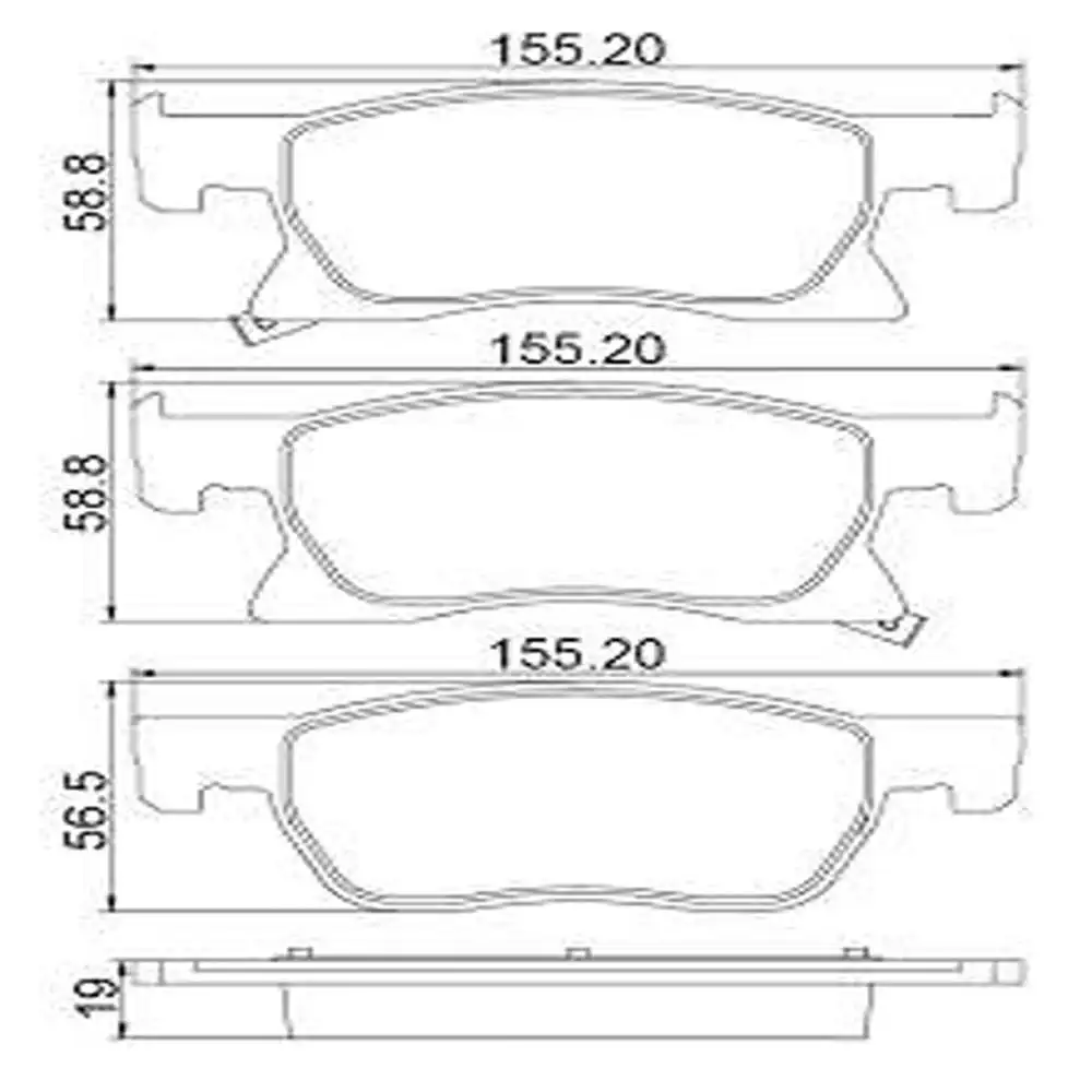 PASTILHA FREIO DIANTEIRA CRUZE 1.4 2017/ CERAMICA