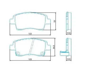 PASTILHA FREIO DIANTEIRA TOYOTA ETIOS 1.3 16V 2013/