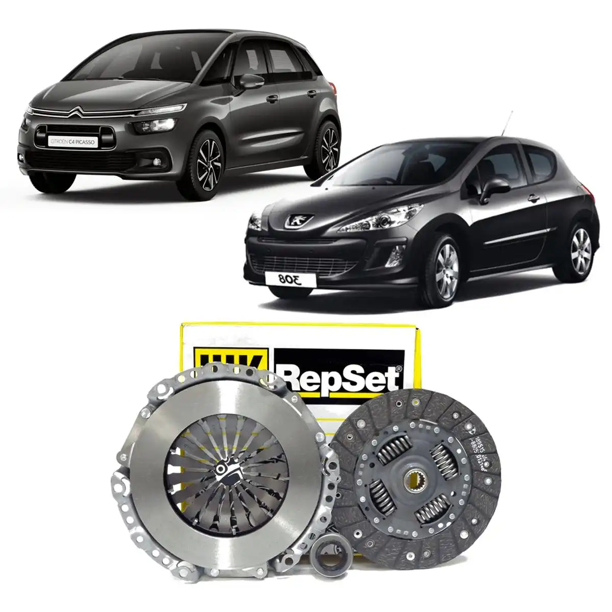 KIT EMBREAGEM PEUGEOT 207 1.4 8V 2009 A 2012 COM ROLAMENTO