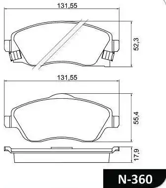 PASTILHA FREIO DIANTEIRA CORSA 1.0 1.8 2002/ TRW