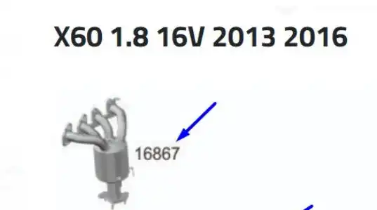 CANO SAIDA MOTOR VOLVO XC60 1.8 16V 2013 A 2016