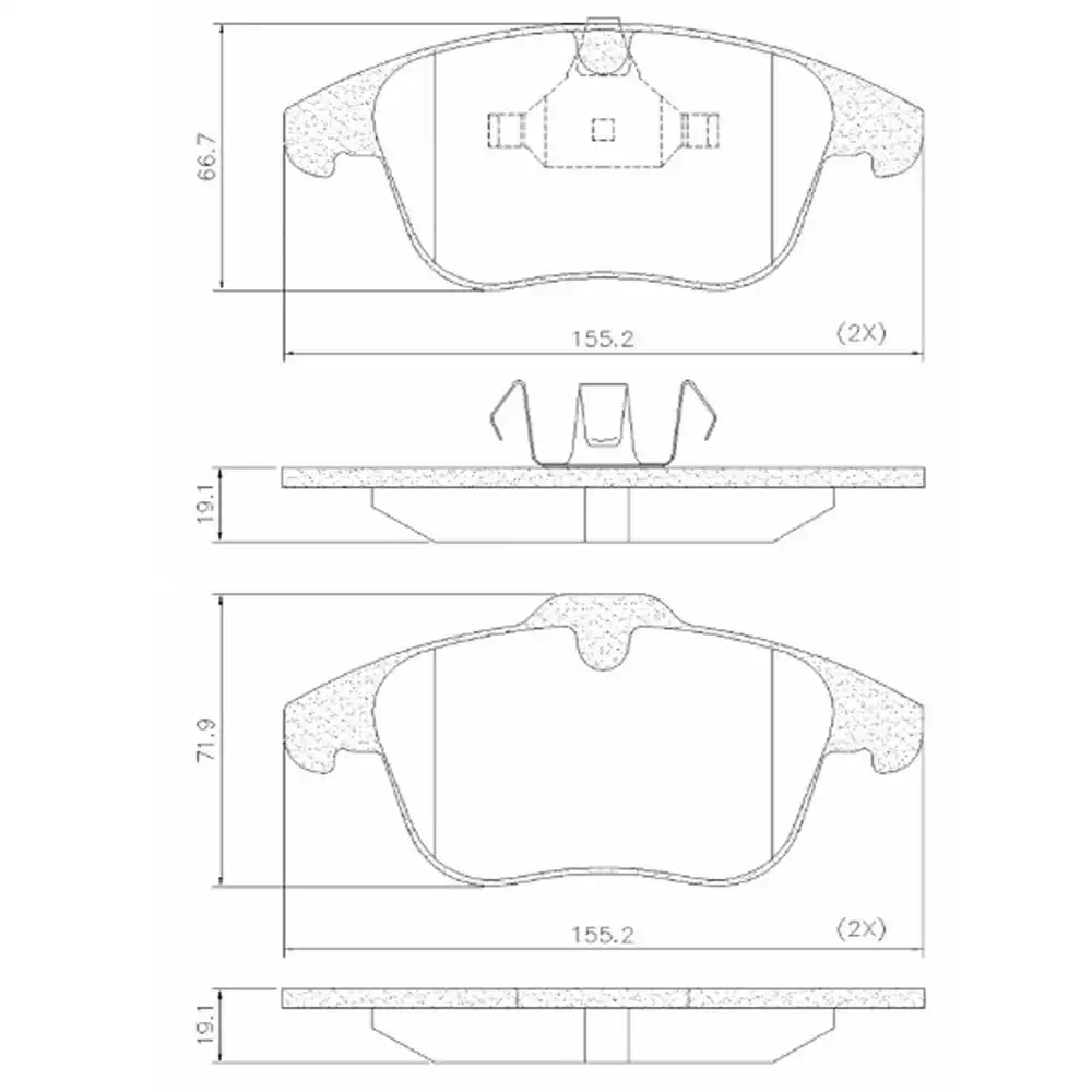 PASTILHA FREIO DIANTEIRA LAND ROVER EVOQUE 2.0 2011/ CERAMIC