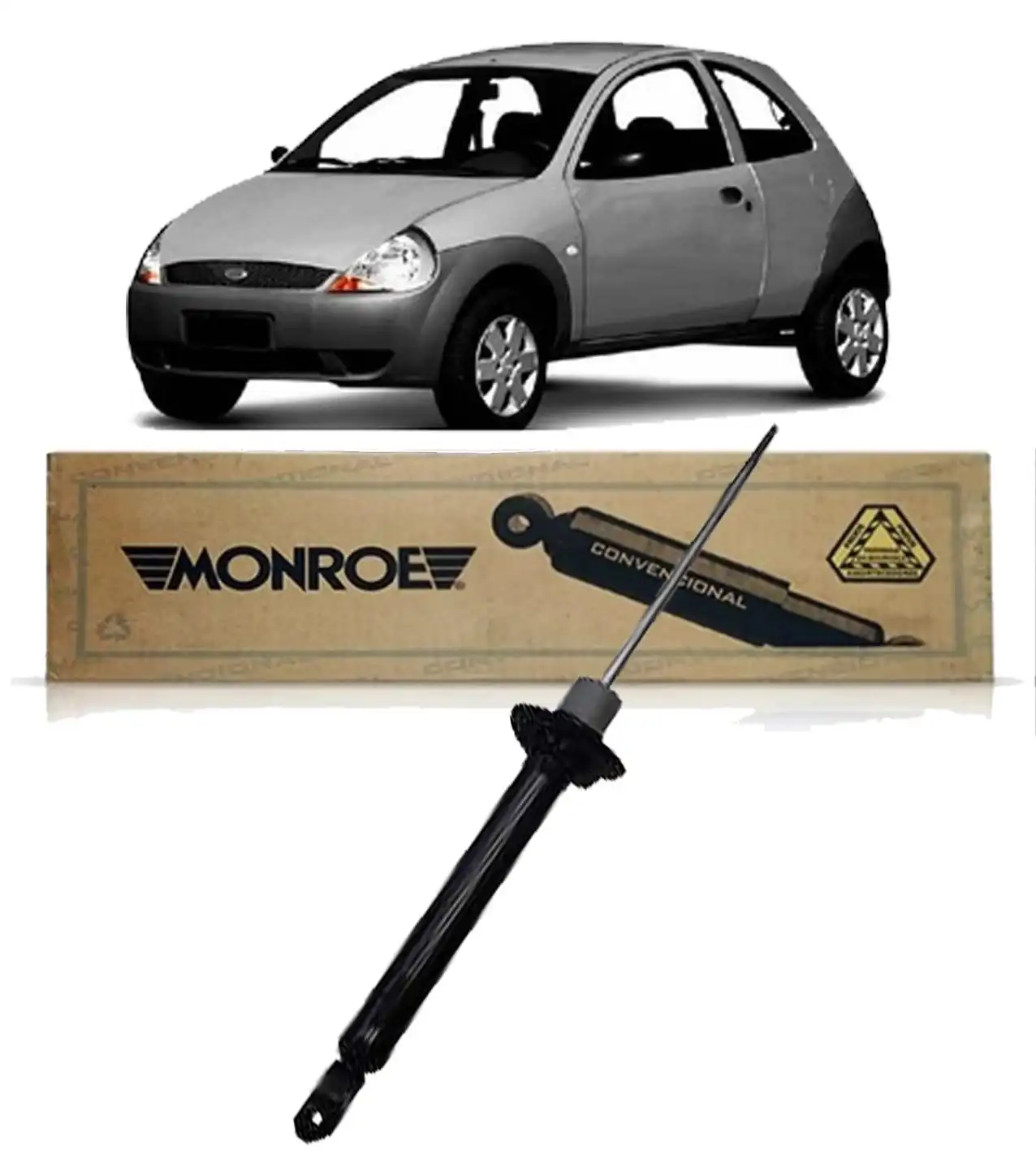 AMORTECEDOR TRASEIRO KA 1.0 1997 A 2007