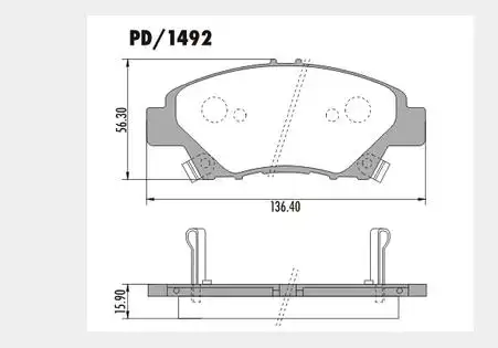 PASTILHA FREIO DIANTEIRA HONDA CITY 1.5 2015/