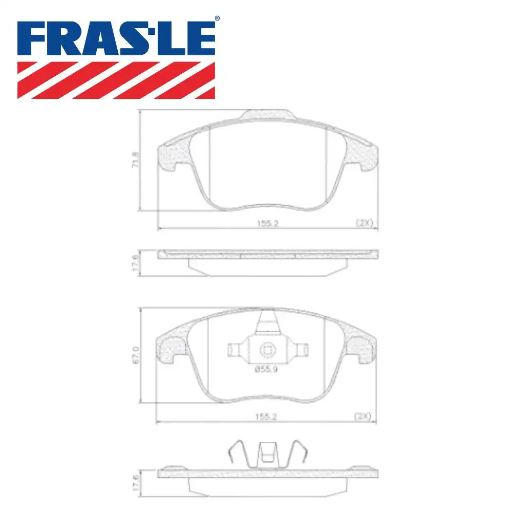 PASTILHA FREIO DIANTEIRA CITROEN C4 2002/