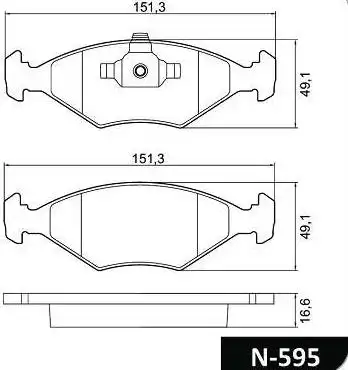 PASTILHA FREIO DIANTEIRA FIAT PALIO 1.0 1.4 2009/