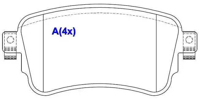 PASTILHA FREIO TRASEIRA PEUGEOT EXPERT 1.6 2018 A 2021