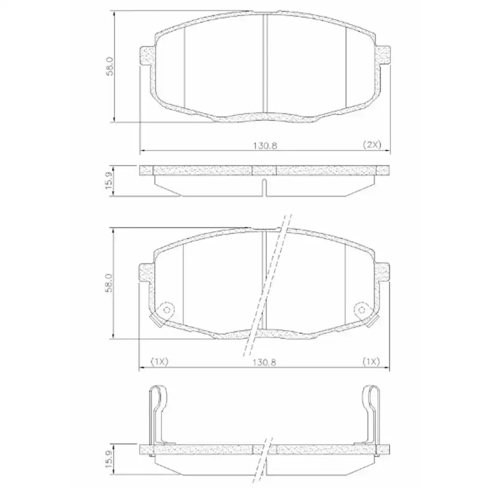 PASTILHA FREIO DIANTEIRA HYUNDAI I30 2.0 16V 2009/
