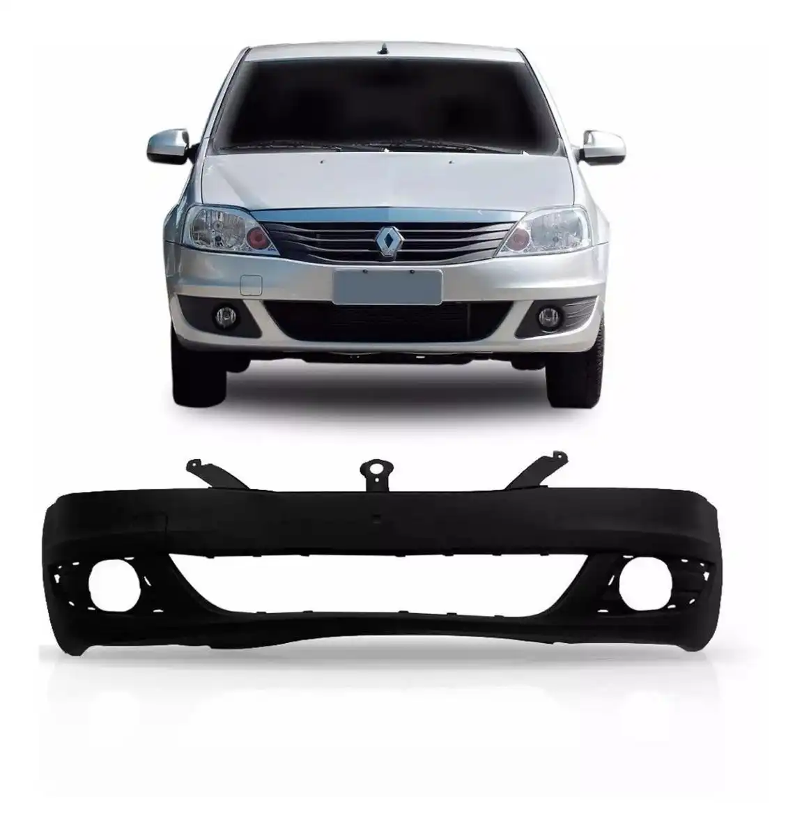 PARACHOQUE DIANT RENAULT LOGAN 2010 A 2013 C/FAROLETE