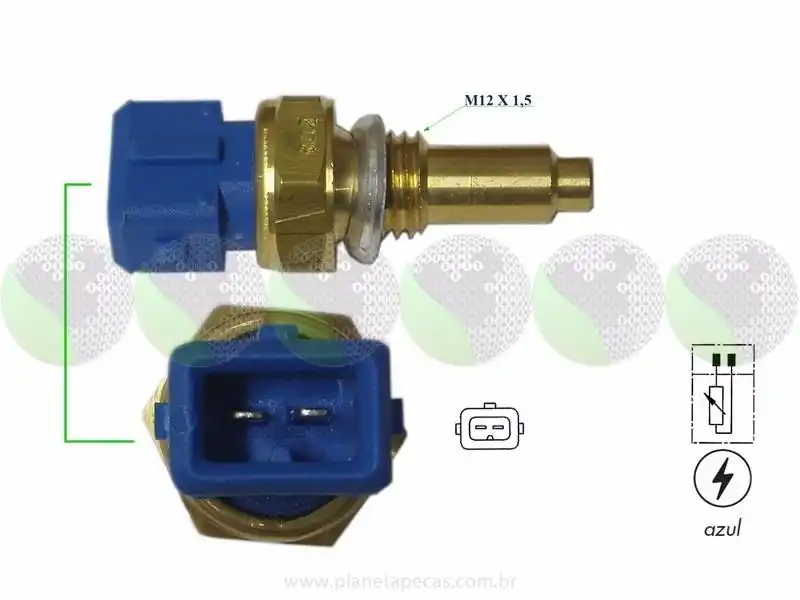 INTERRUPTOR TEMPERATURA GOL G2 G3 G4 1.6 1.8 2.0 1996/ INJEC