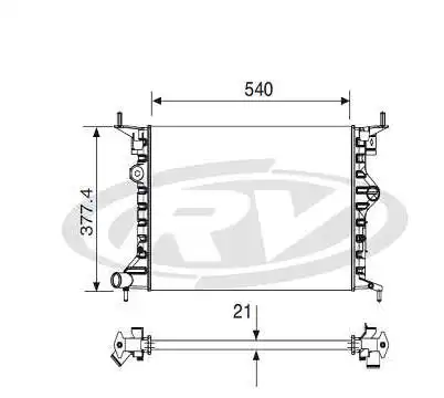 RADIADOR VECTRA GL 1.8 2.0 97/ S/AR