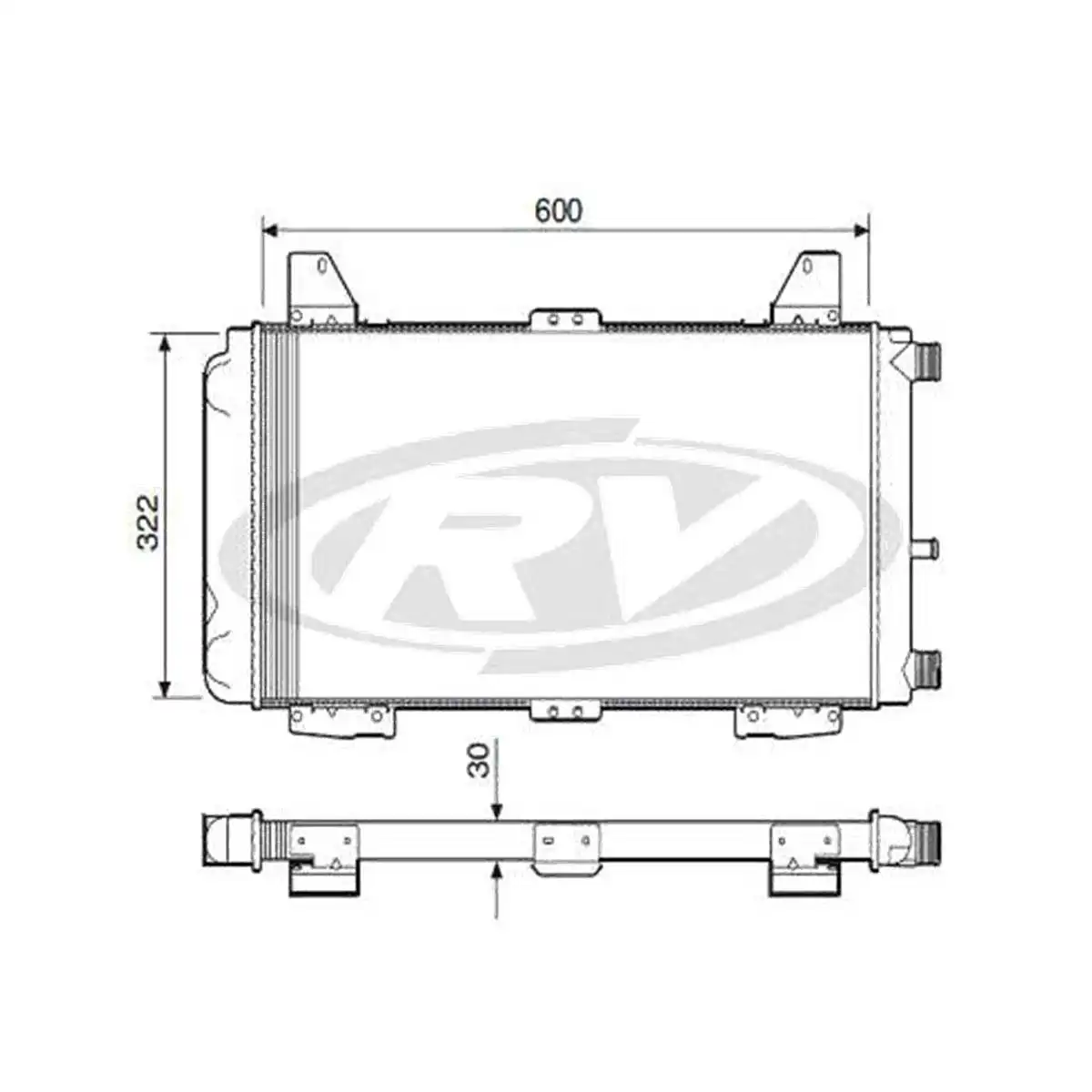 RADIADOR ESCORT 1.6 CHT 1987 A 1989