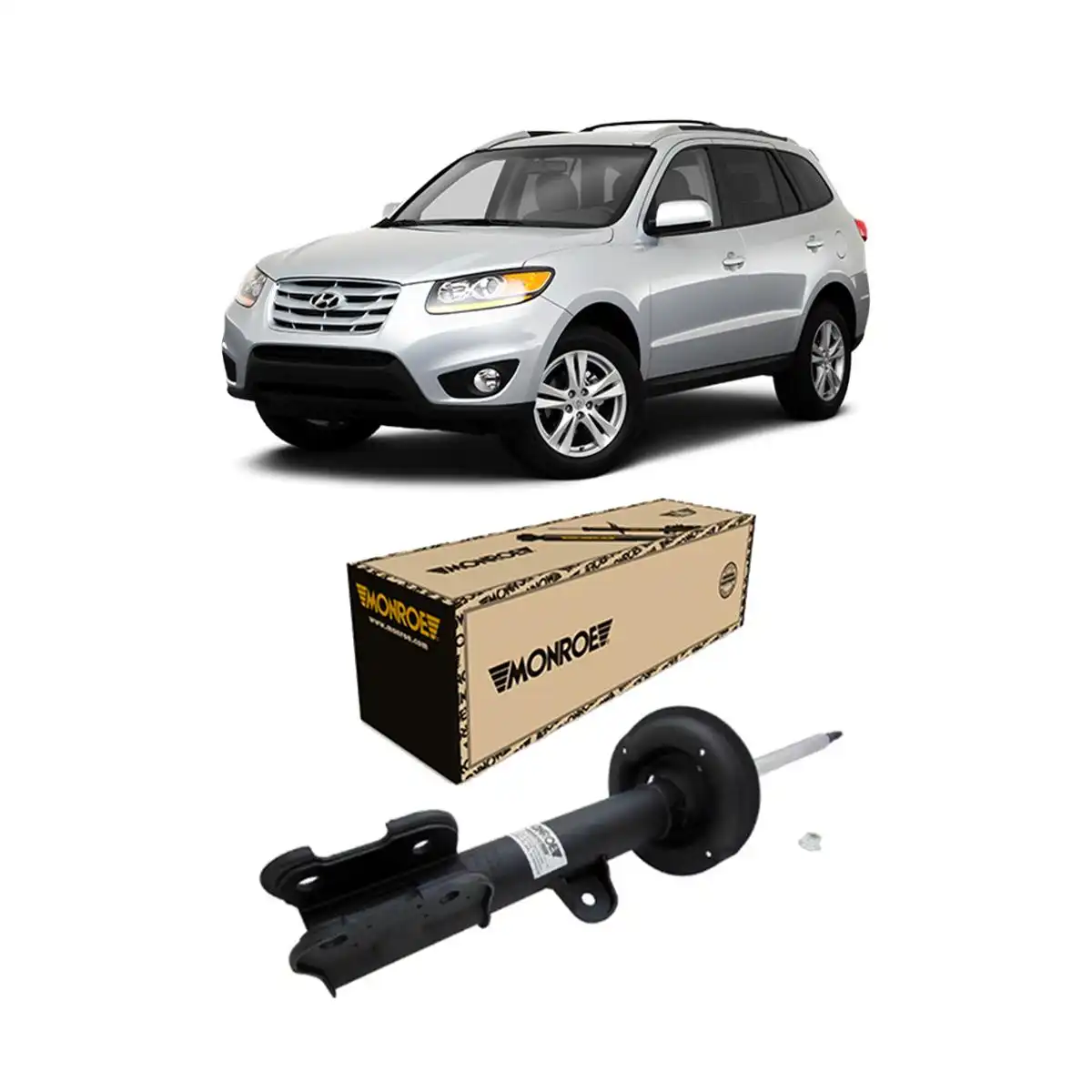 AMORTECEDOR DIANTEIRO HYUNDAI SANTA FE 2010 A 2012 DIREITO