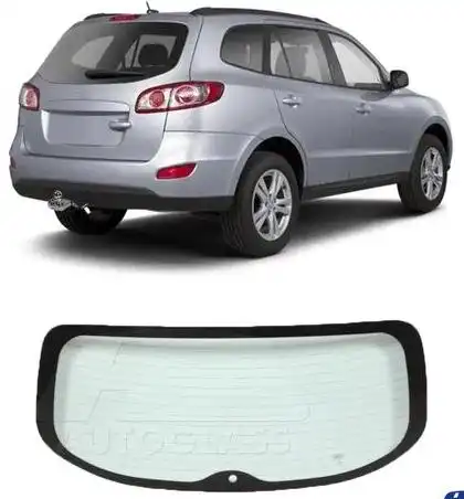 VIDRO VIGIA HYUNDAI SANTA FE 06/13 C/ANTIB C/ FURO LIMP