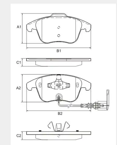 PASTILHA FREIO DIANTEIRA TIGUAN 2.0 TSI 16V 2009/