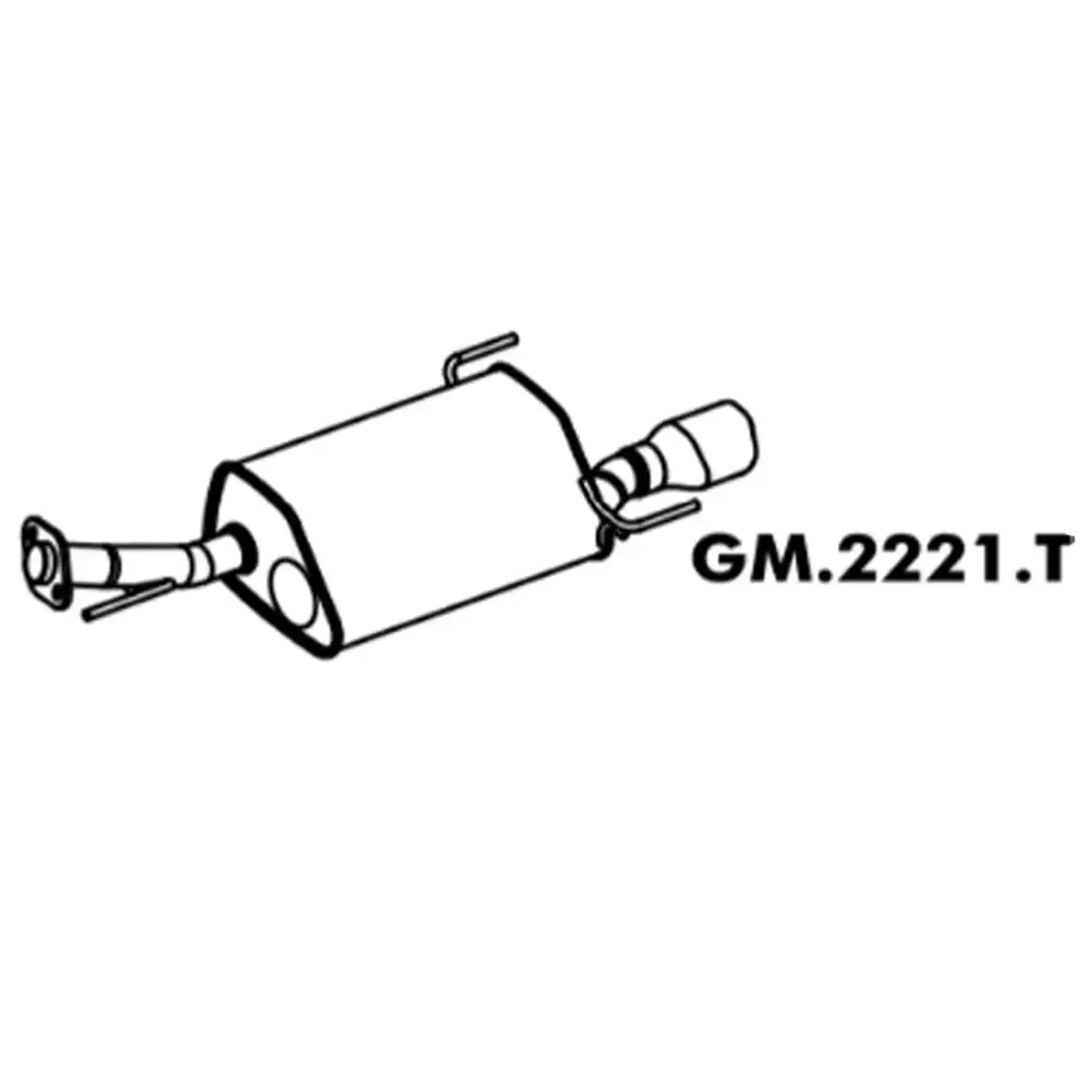 SILENC TRAS VECTRA 08/09 GT GTX 2.0 8V FLEX (PONTA CROMADA)