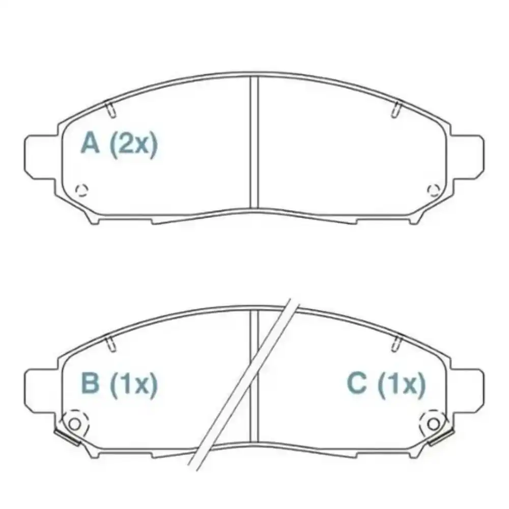 PASTILHA FREIO DIANTEIRA NISSAN FRONTIER 2.5 16V 2008 A 2016