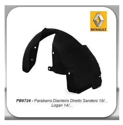PROTETOR PARALAMA DIANT RENAULT LOGAN SANDERO 14/ ESQ