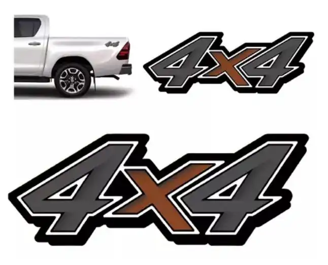 EMBLEMA ADESIVO TOYOTA HILUX 2021 EM DIANTE 4X4
