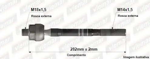 BARRA AXIAL ASTRA 99/ZAFIRA VECTRA 06/ C/ DIRECAO HID TRW