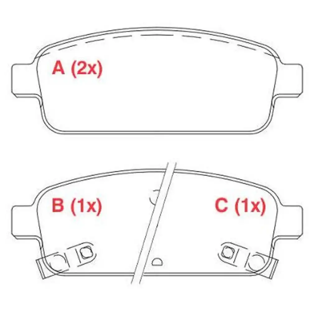 PASTILHA FREIO TRASEIRA CRUZE 1.8 16V 2012 A 2016