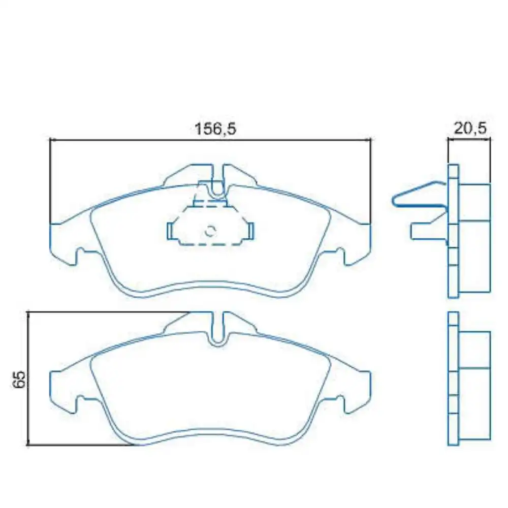PASTILHA FREIO DIANTEIRA SPRINTER 208 212 214 1997/
