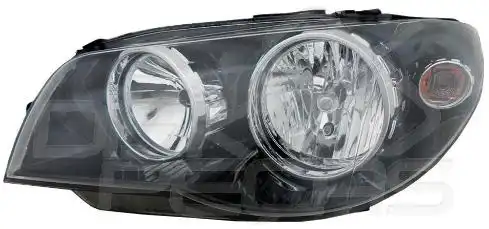 FAROL FIAT PALIO 04/ ESQ C/ MASCARA NEGRA ARO CROMADO