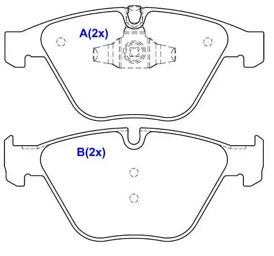 PASTILHA FREIO DIANTEIRA BMW 320I 2007 A 2011