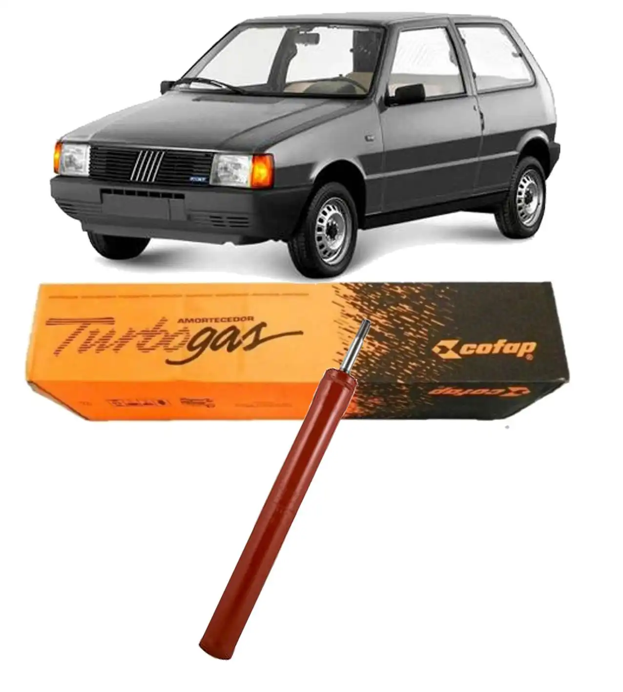 AMORTECEDOR TRASEIRO FIAT UNO 1993 A 1998 CARTUCHO (SPA)