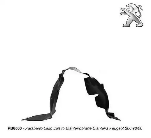 PROTETOR PARALAMA DIANT PEUGEOT 206 1998 A 2008 DIR