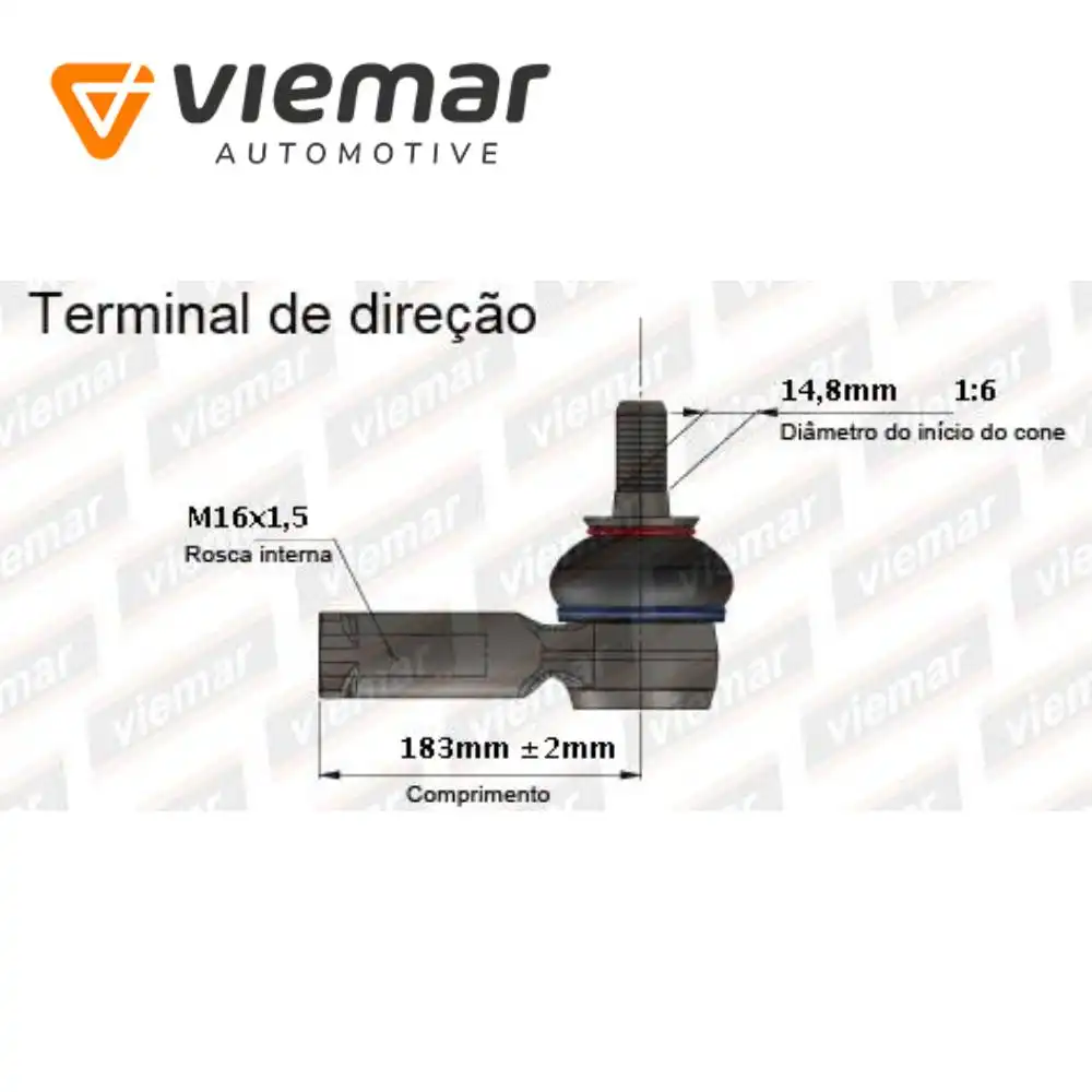 PONTEIRA DIRECAO NISSAN FRONTIER 2005 A 2007 ESQUERDA